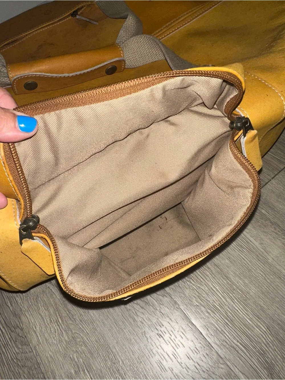 Rawlings Heart of the Hide Baseball Glove Leather Duffle Bag Tan Rare Lombardo